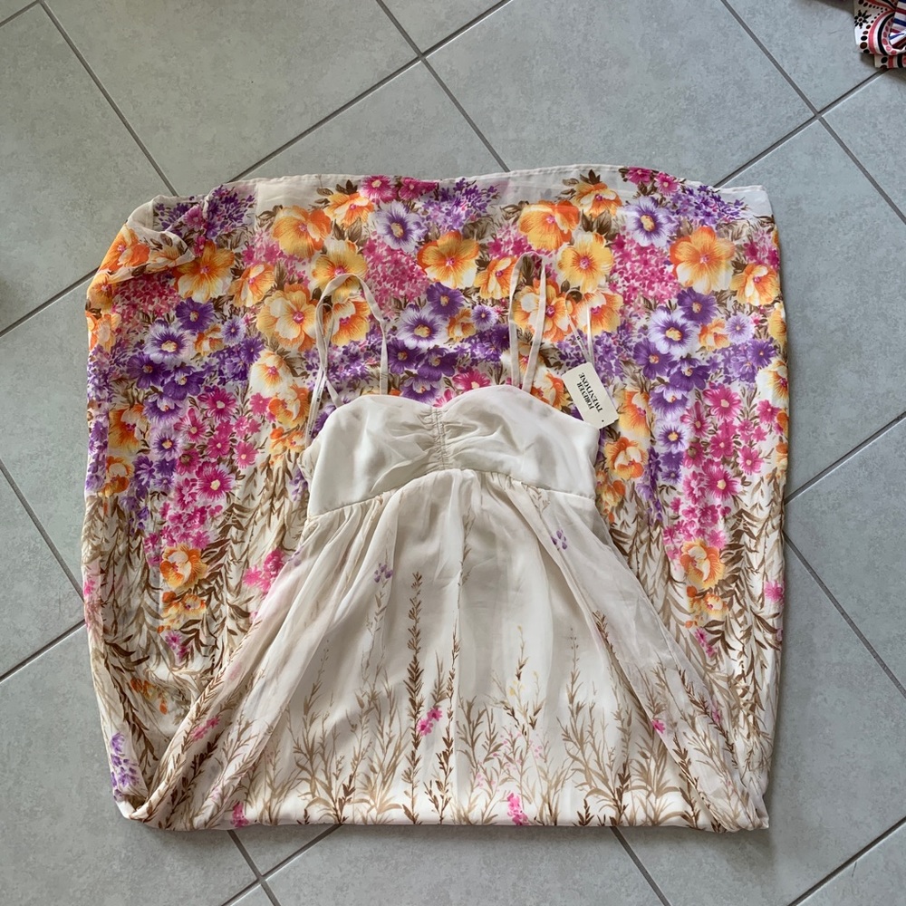 NWT Forever 21 Floral Spring Maxi Dress Sz S